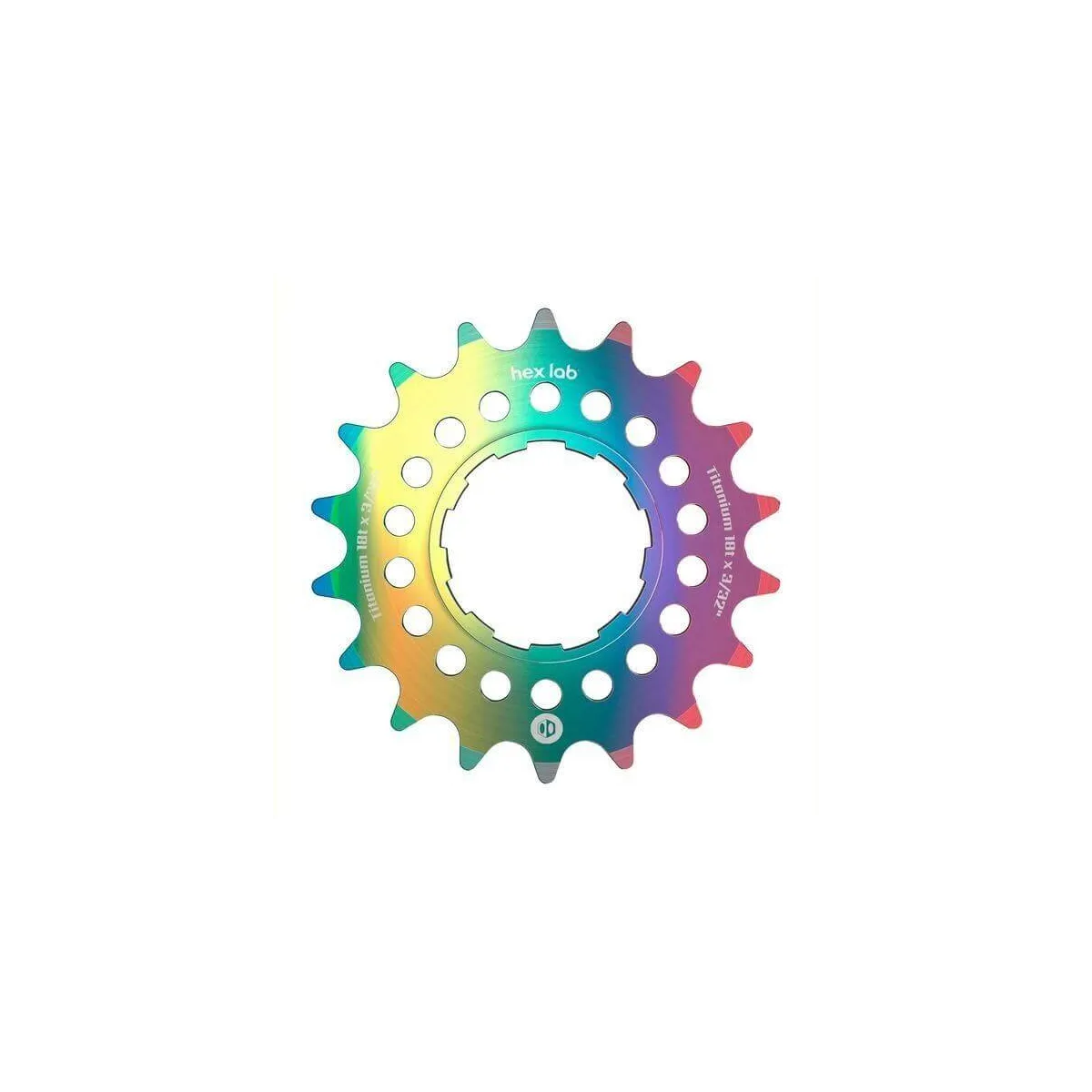 Box Hex Lab Single Speed Titanium Cog Rainbow